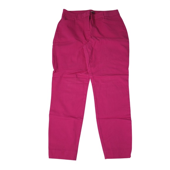 Maurices Pants - Maurices Womens Pink Cotton Spandex Ankle Skinny Pants Size 11 12 Regular